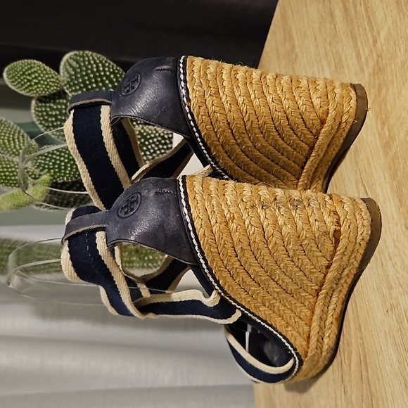 TORY BURCH FRIEDA Espadrille Wedges item #40425 - Picture 3 of 10